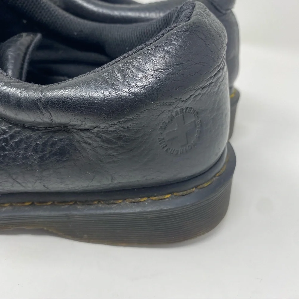 Dr. Martens Boston AW004 Derby Black Leather Mens Size 11 Distressed